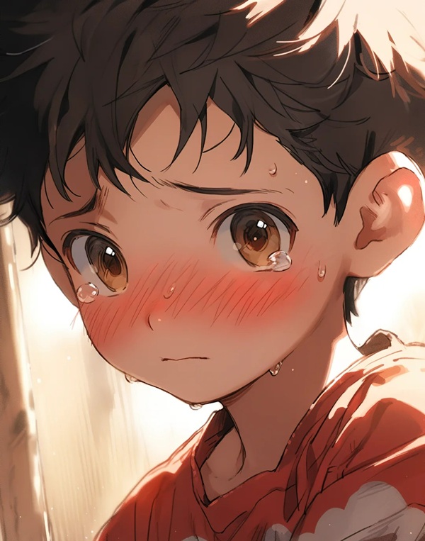 ảnh anime nam khóc 33