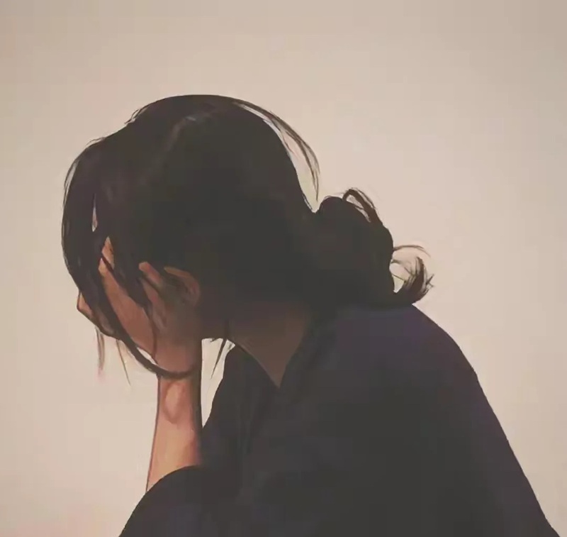 ảnh cô gái buồn quay lưng anime 1