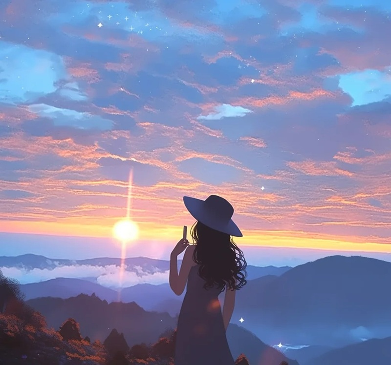 ảnh cô gái buồn quay lưng anime 23