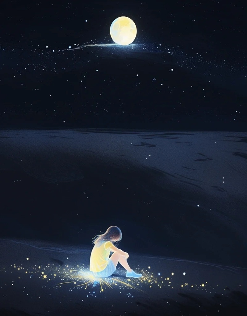 ảnh cô gái buồn quay lưng anime 33