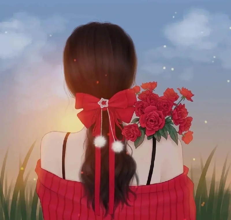 ảnh cô gái buồn quay lưng anime 37