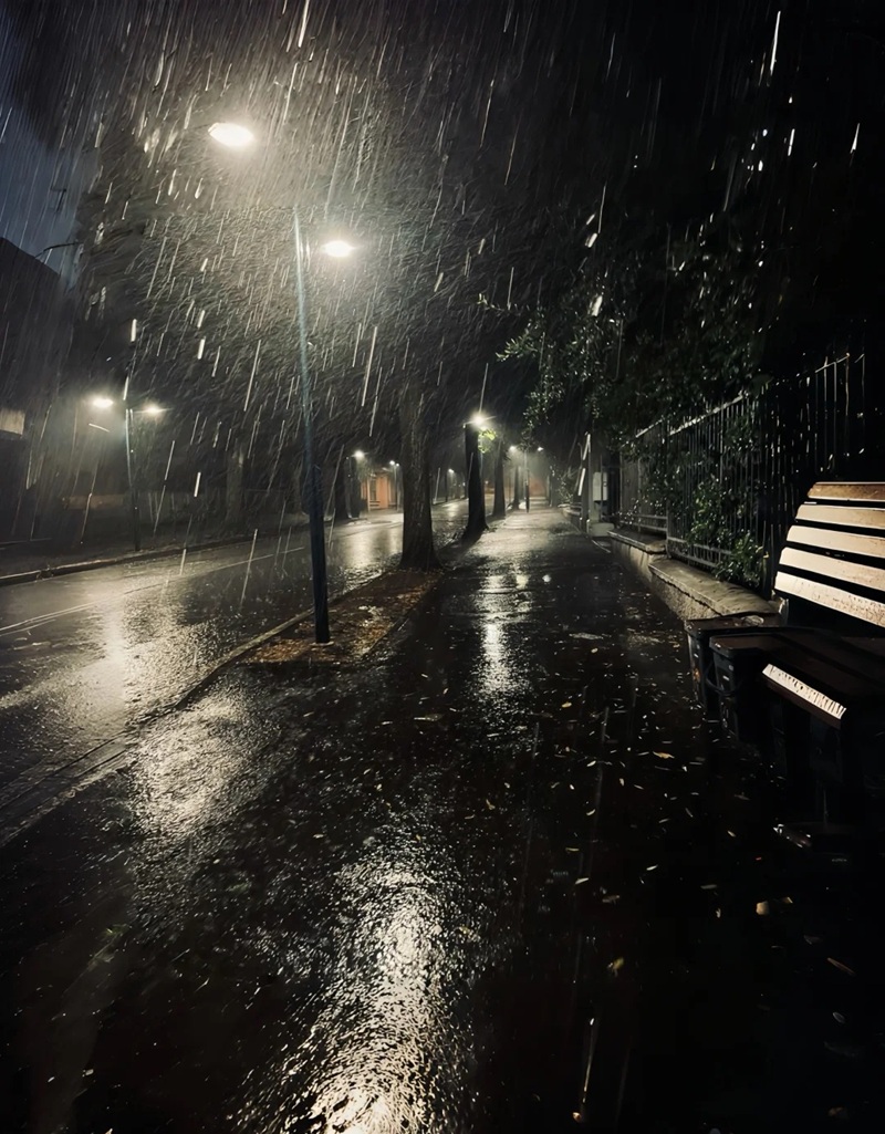 ảnh đường phố về đêm buồn sai gòn