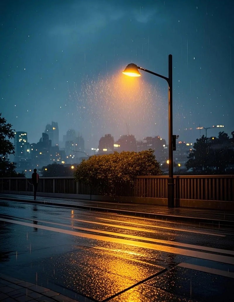 ảnh đường phố về đêm buồn