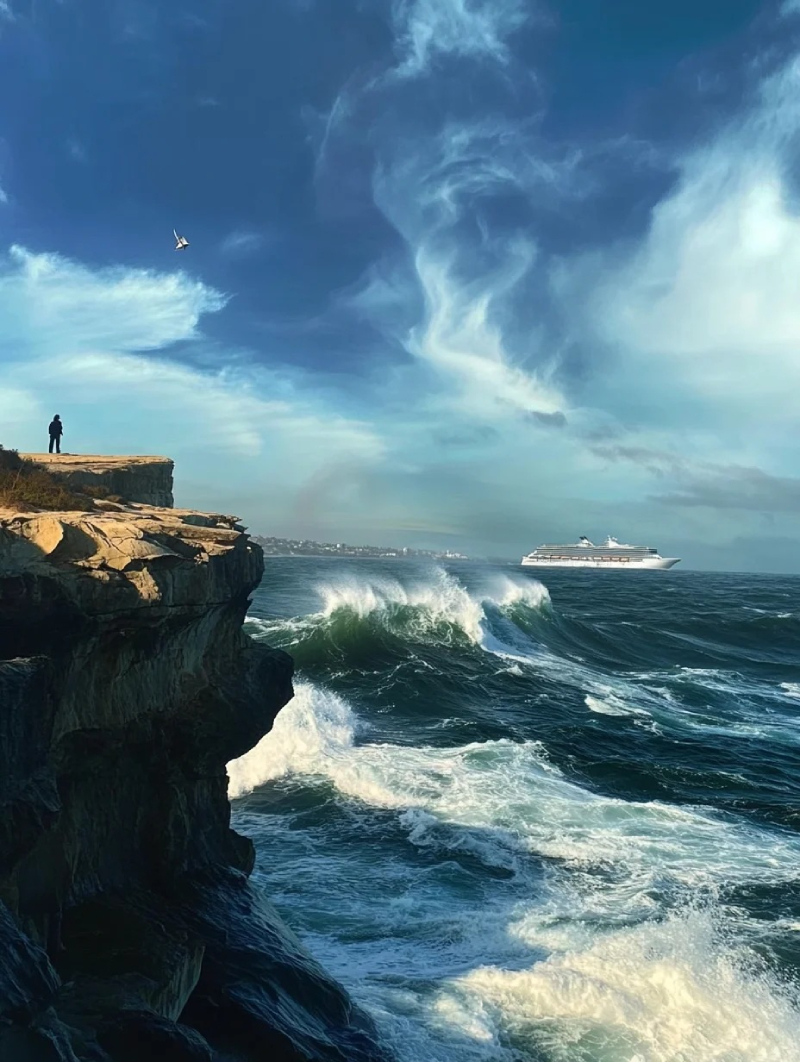 ảnh sóng biển chill