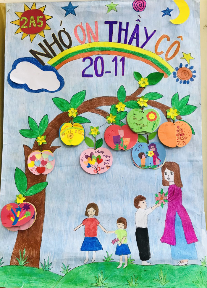 vẽ tranh 20 11 đẹp nhất 3