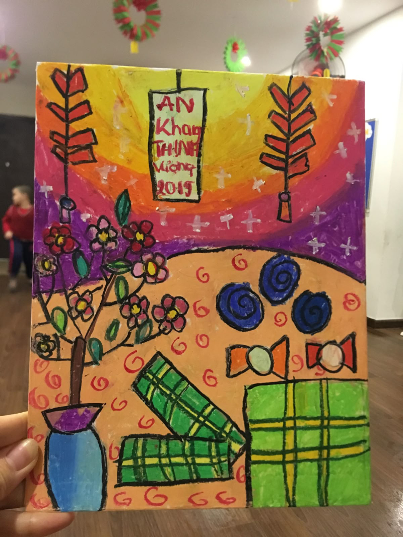 vẽ tranh ngày tết