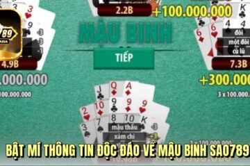 Mậu binh Sao789 – Trận chiến trí tuệ cân não trong từng lá bài