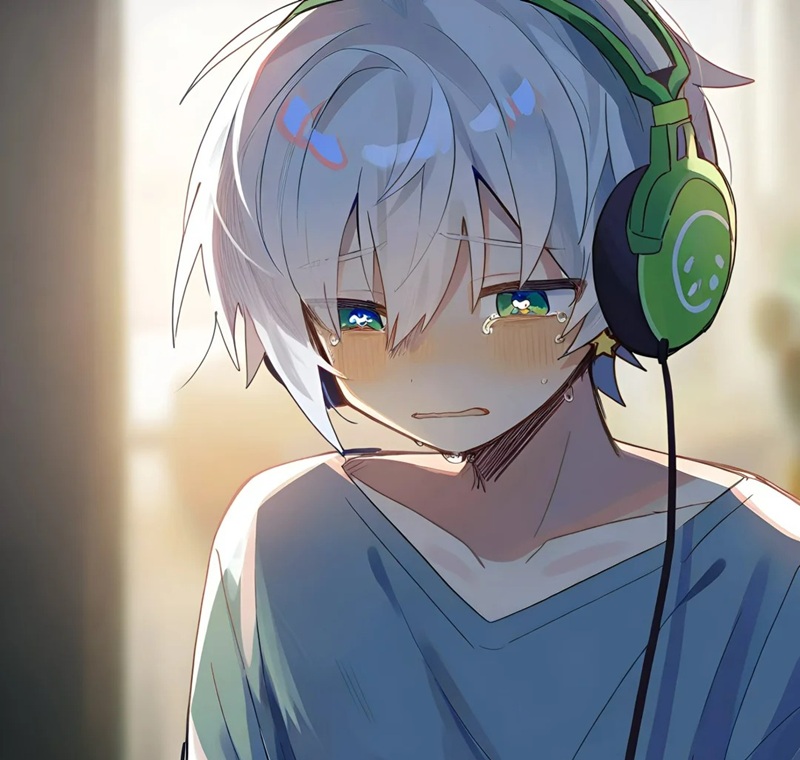 khóc cô đơn ảnh buồn tâm trạng 4